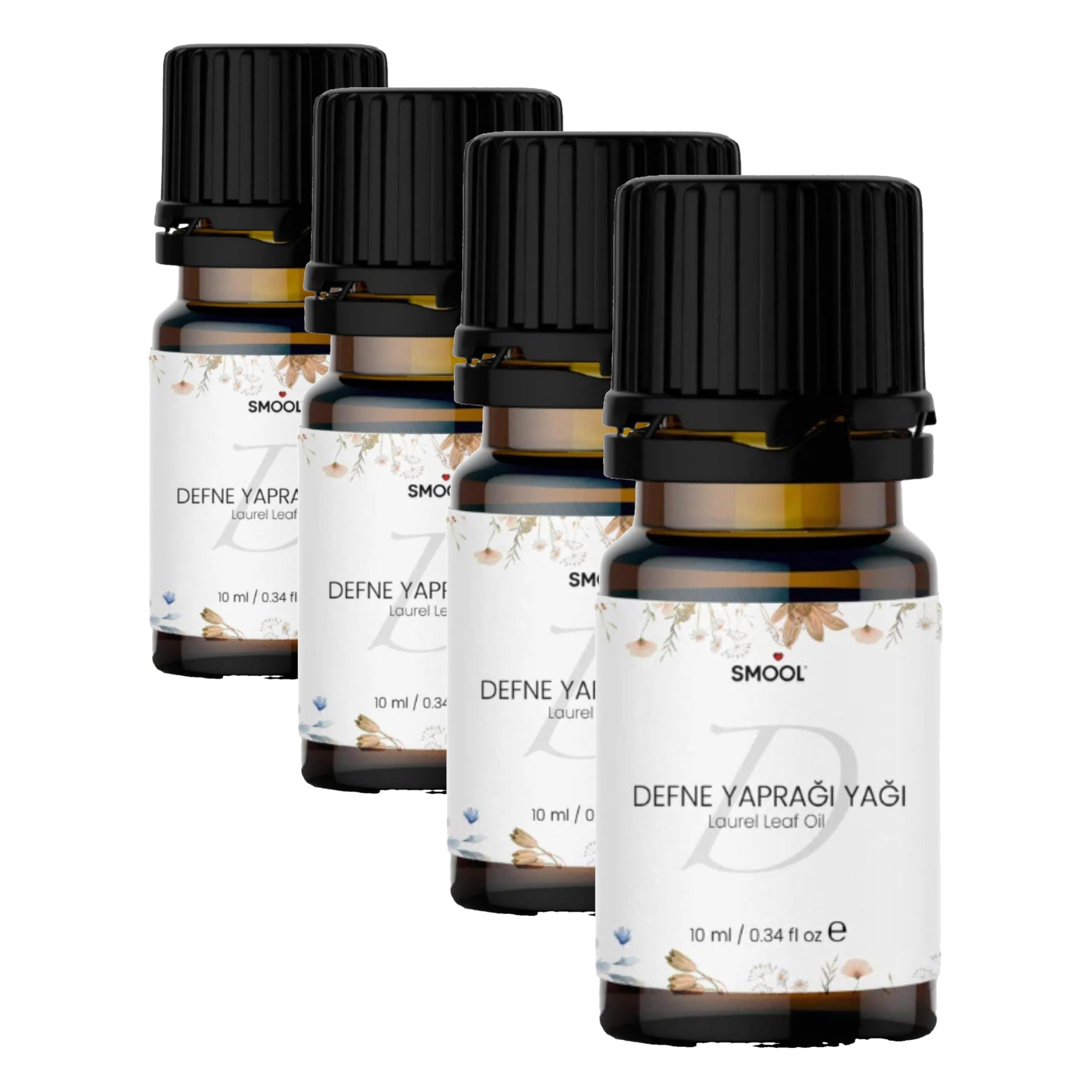 %100 Saf ve Doğal Defne Yaprağı Uçucu Yağı 10ml (4 paketi)