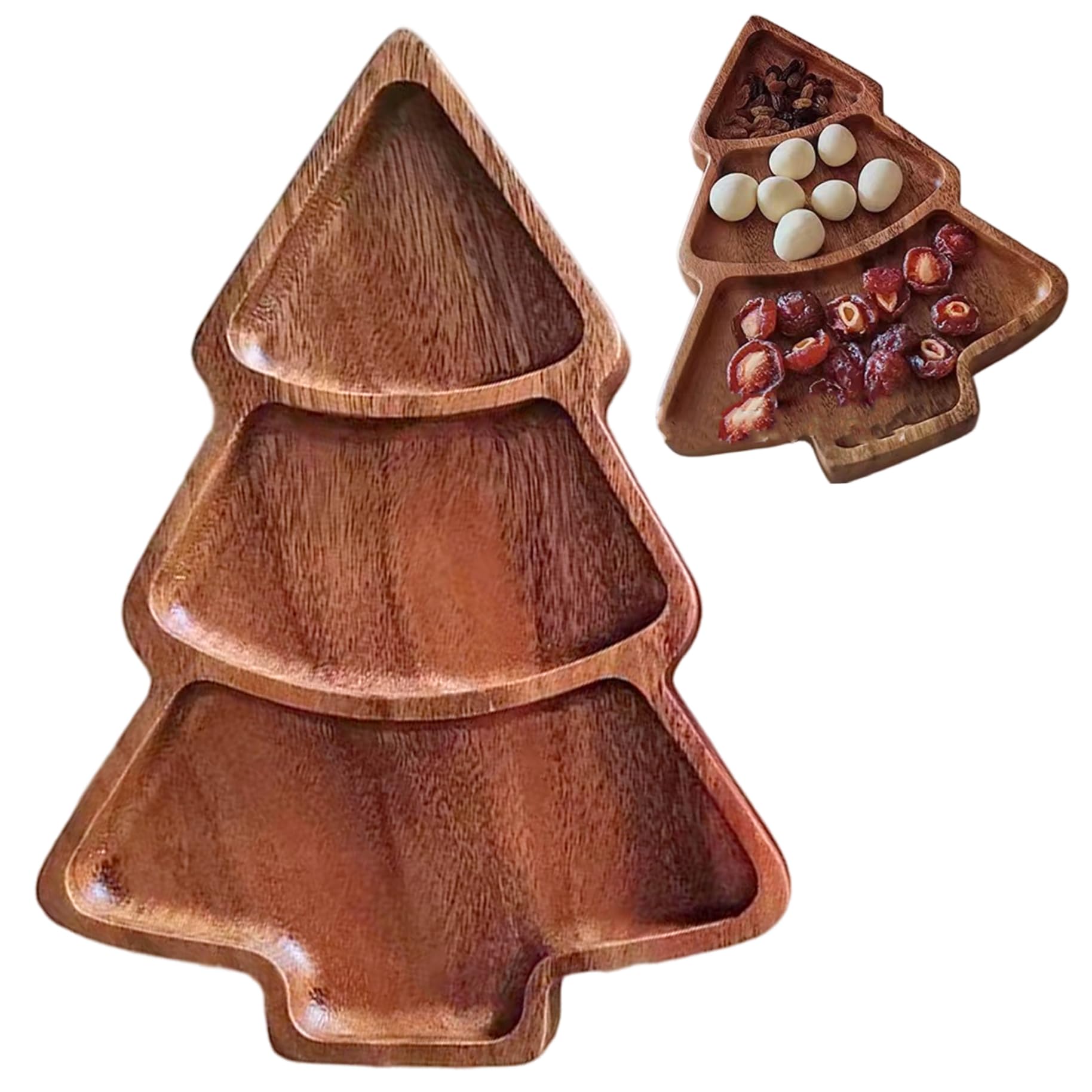 Planche charcuterie en bois et plateau de service de Noël pour collations et fromages