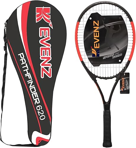 KEVENZ Raqueta de tenis con bolsa de transporte, raqueta de tenis de entrenamiento profesional para mujeres, hombres y adultos, ligera y a prueba de