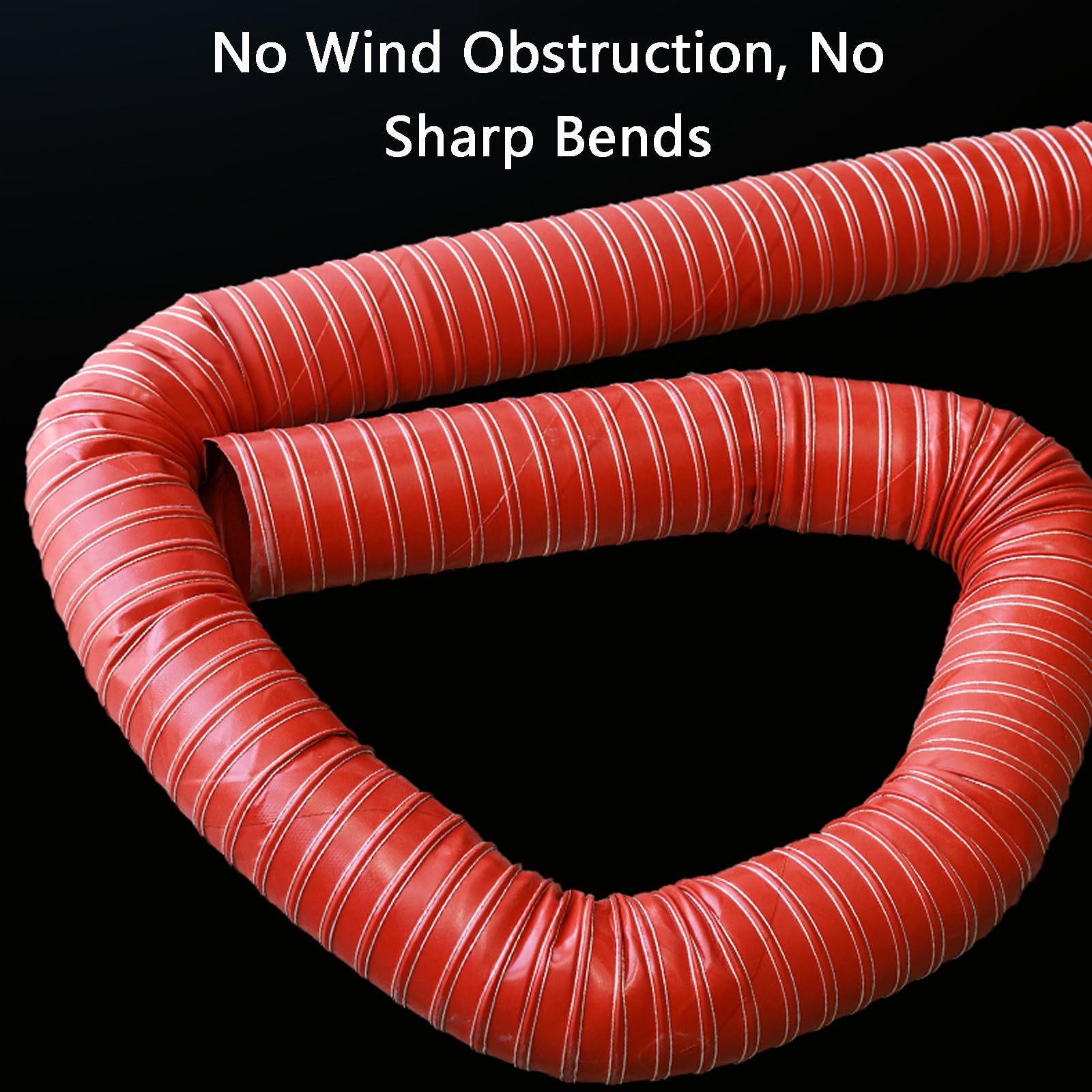 Tubo Aire Acondicionado Portatil,Manguera ExtraccióN Flexible​,Tubo Salida De Gases Calentador,Tubo Flexible Campana Extractora,Conducto De Aire De Silicona Resistente Al Calors