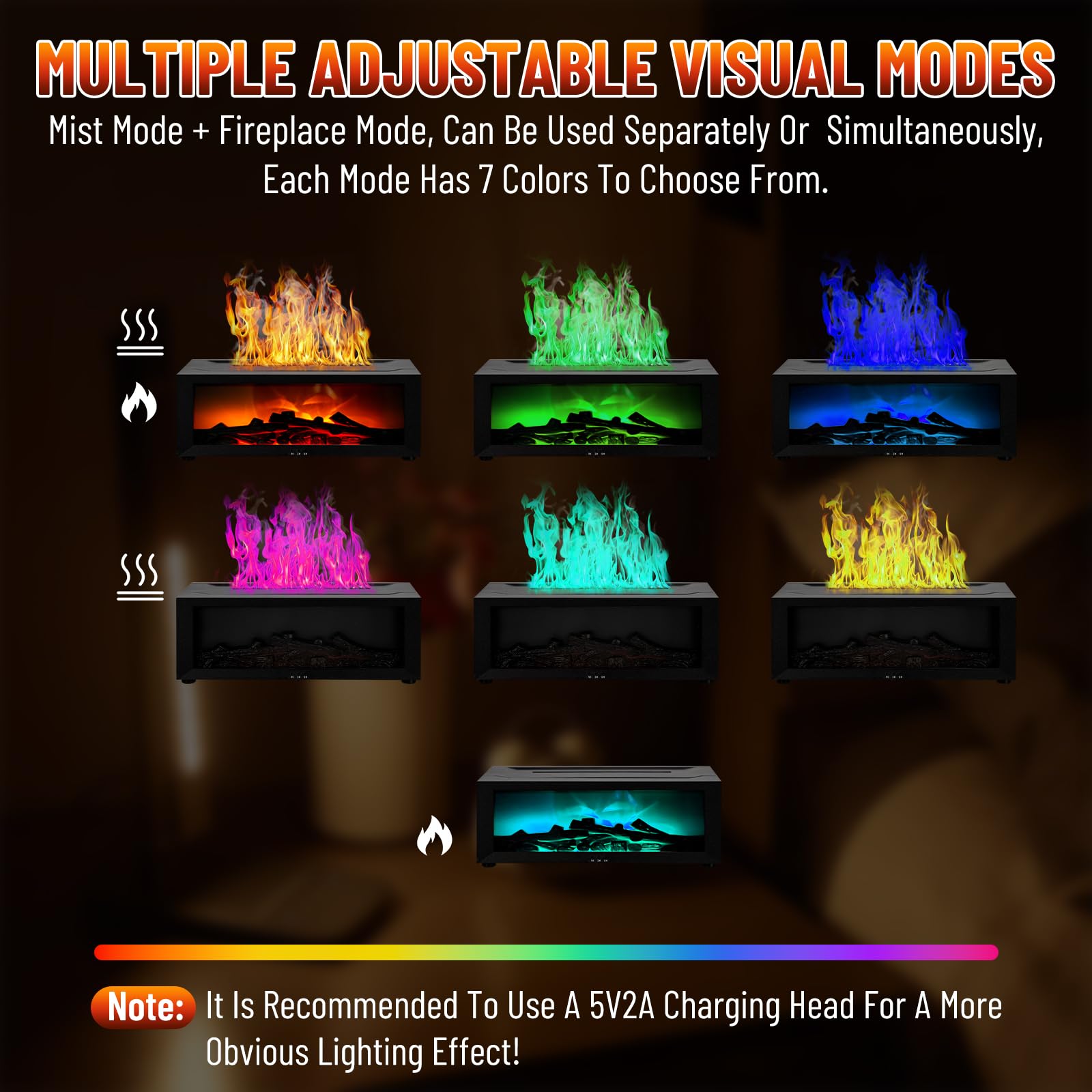 Diffusore di Oli Essenziali con Fiamma 3D – Diffusore di Aromi,Umidificatore Silenzioso da 150 ml con Telecomando,Luce LED a 7 Colori,Lampada Notturna per Camera da Casa,Ufficio,Idea Regalo