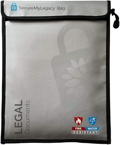 Miniatura 6 de Secure My Legacy - Bolsas ignífugas para documentos, bolsas impermeables para documentos, soporte para documentos, protege documentos de incendio,