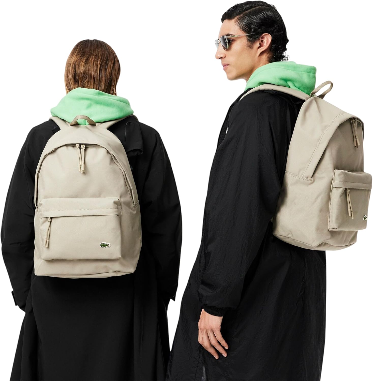 Lacoste Unisex Neocroc Backpack, Roasted Cashew, One Size - Image 6