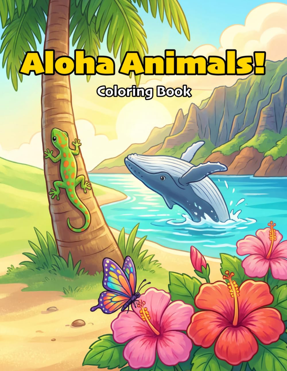 Aloha Animals: Coloring Book