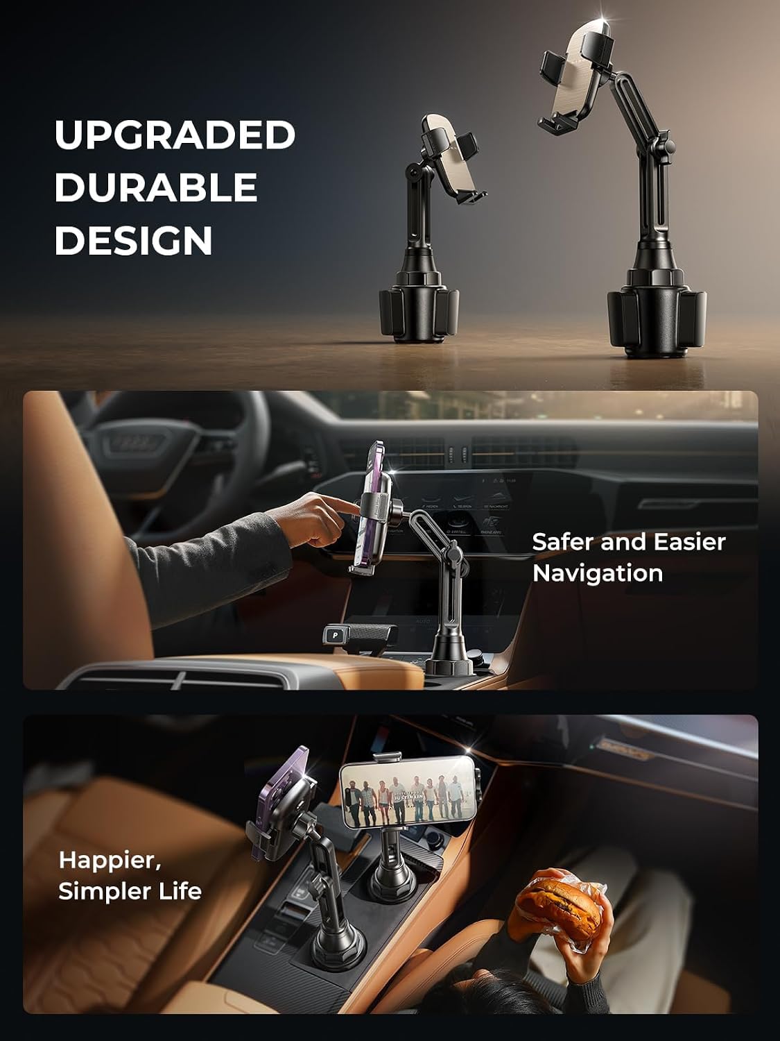 LISEN Car Phone Holder Mount (Cup Holder Mount) image 3