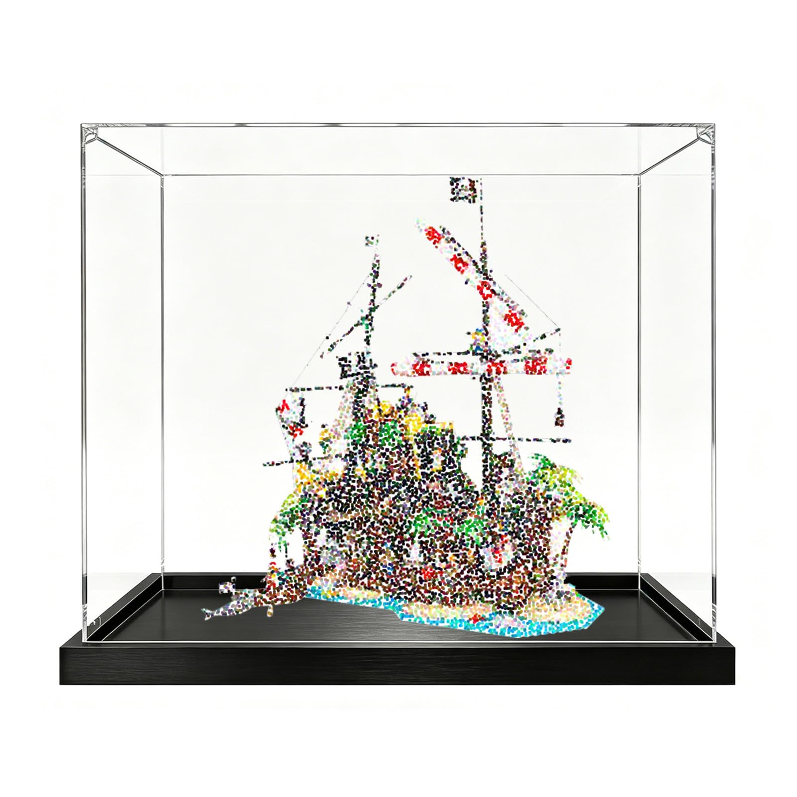 Acrylic Display Case for Lego 21322 Pirate Shipwreck,Box Only (2mm)