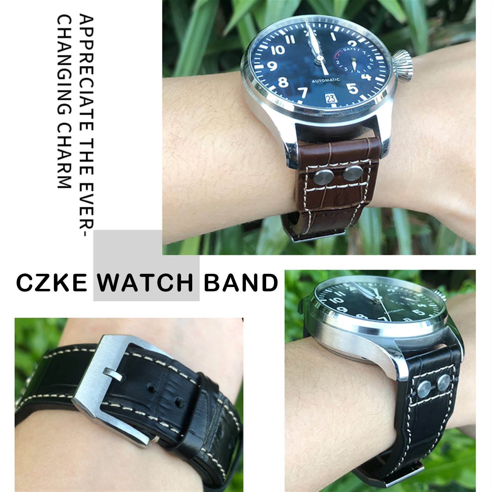 Dla IWC IW3777 IW3270 Mark 18 Big Pilot's Watch Strap Miękkie bransoletki ze skóry bydlęcej 20mm 21mm 22mm skórzany pasek do zegarka