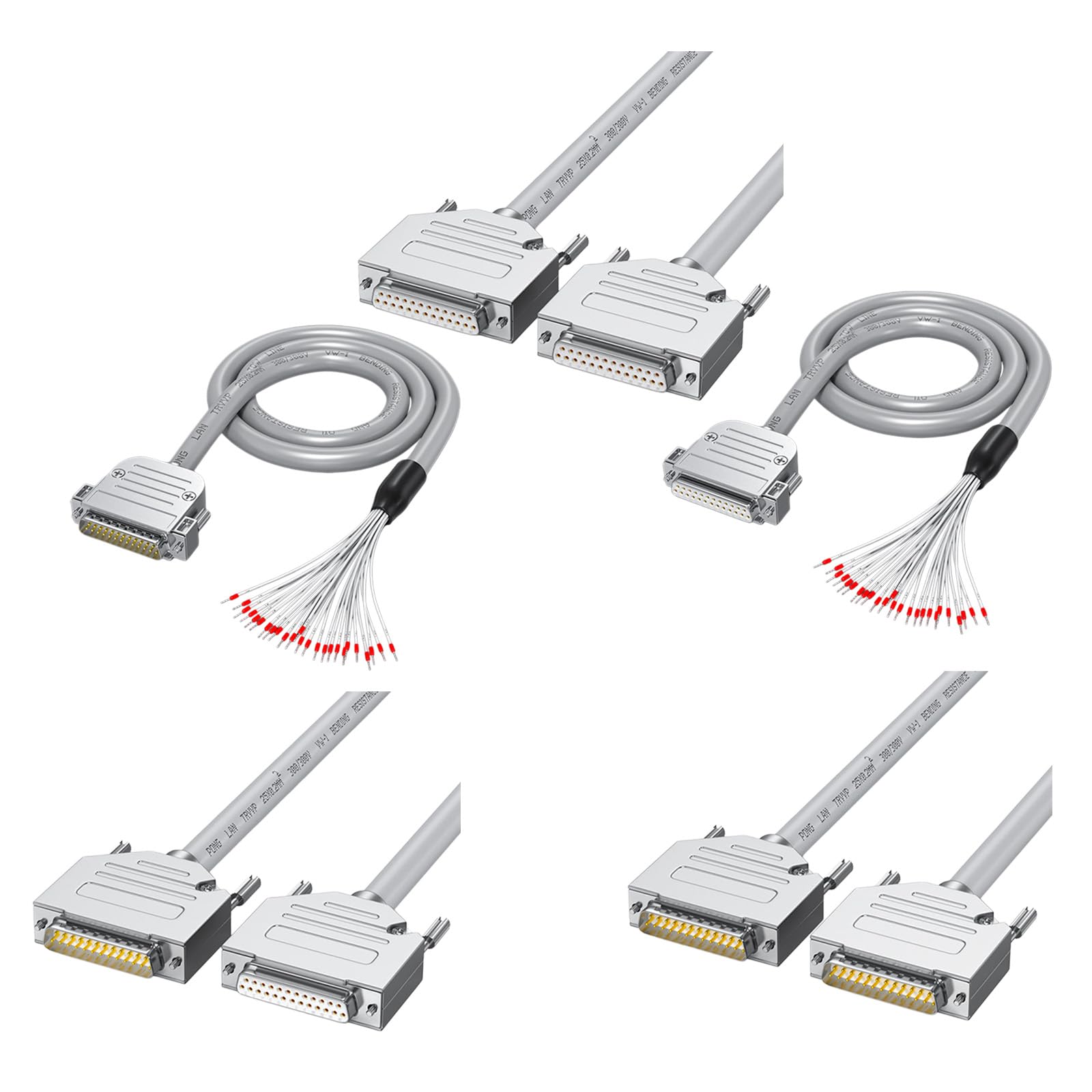 Generico Cavo DB25 RS232 da Maschio a Femmina da 25, Mother to Mother