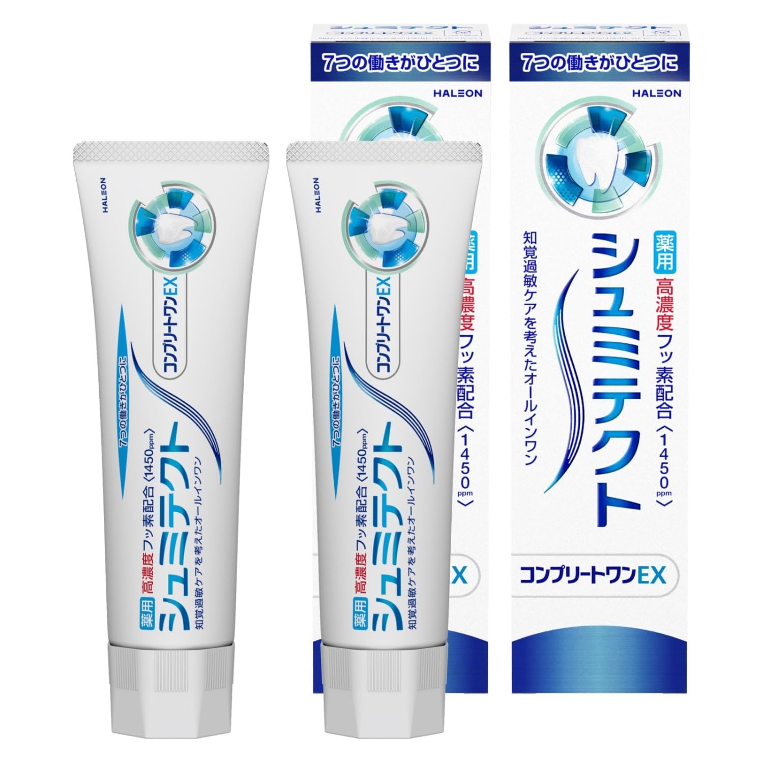 Shumitektu Complete One EX [Quasi-drug] Toothpaste for Sensitive Teeth with High Fluoride <1450ppm>2-pack [Value Set]