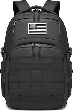 Wotony Military tactical backpack, backpack for men black small tactical assault bag