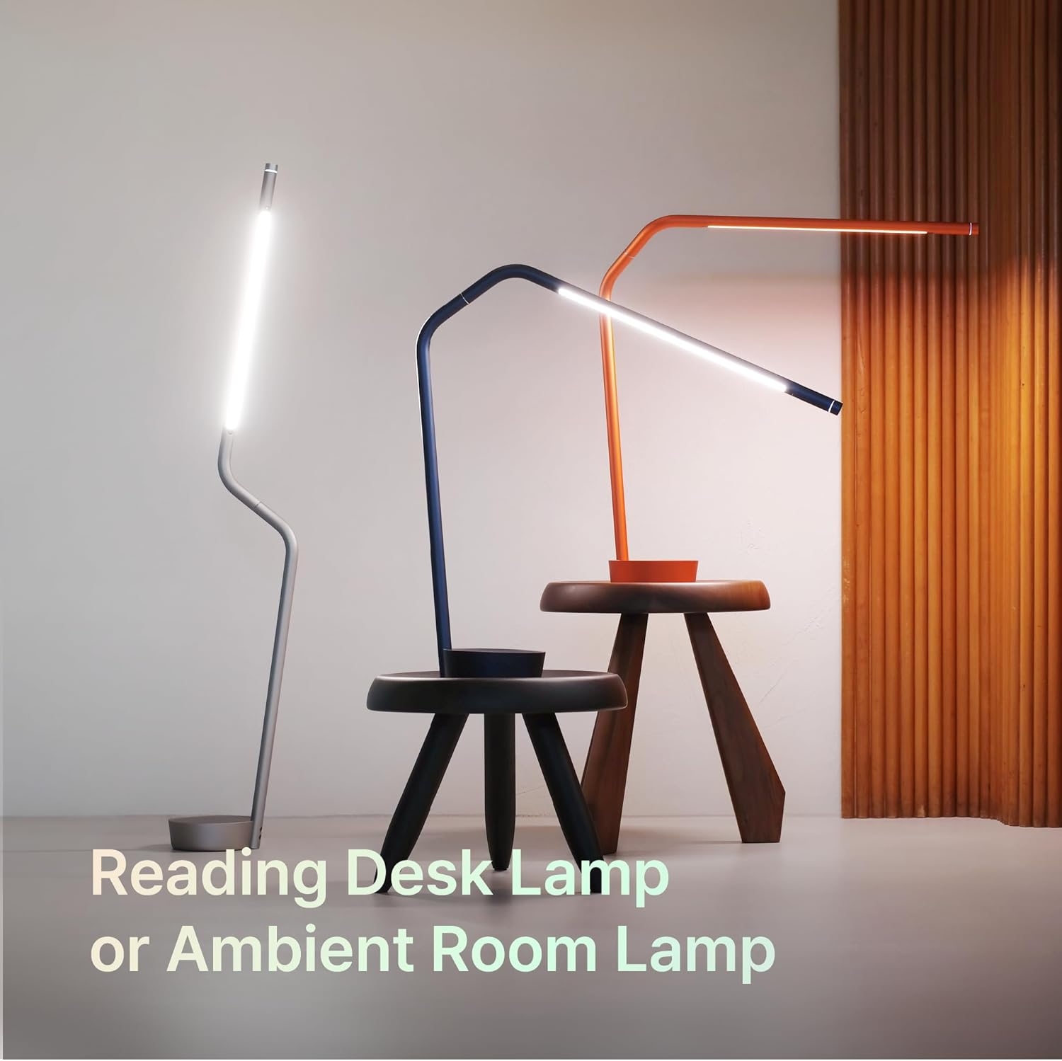 Tangram AYWA Reading Lamp, Touchless Gesture Control, Motion Sensor Desk Lamp, Full Aluminum Unibody Design with 360 Degree Hinge, CRI90 LED, Flicker-Free Task Lamp (Ultra Violet)