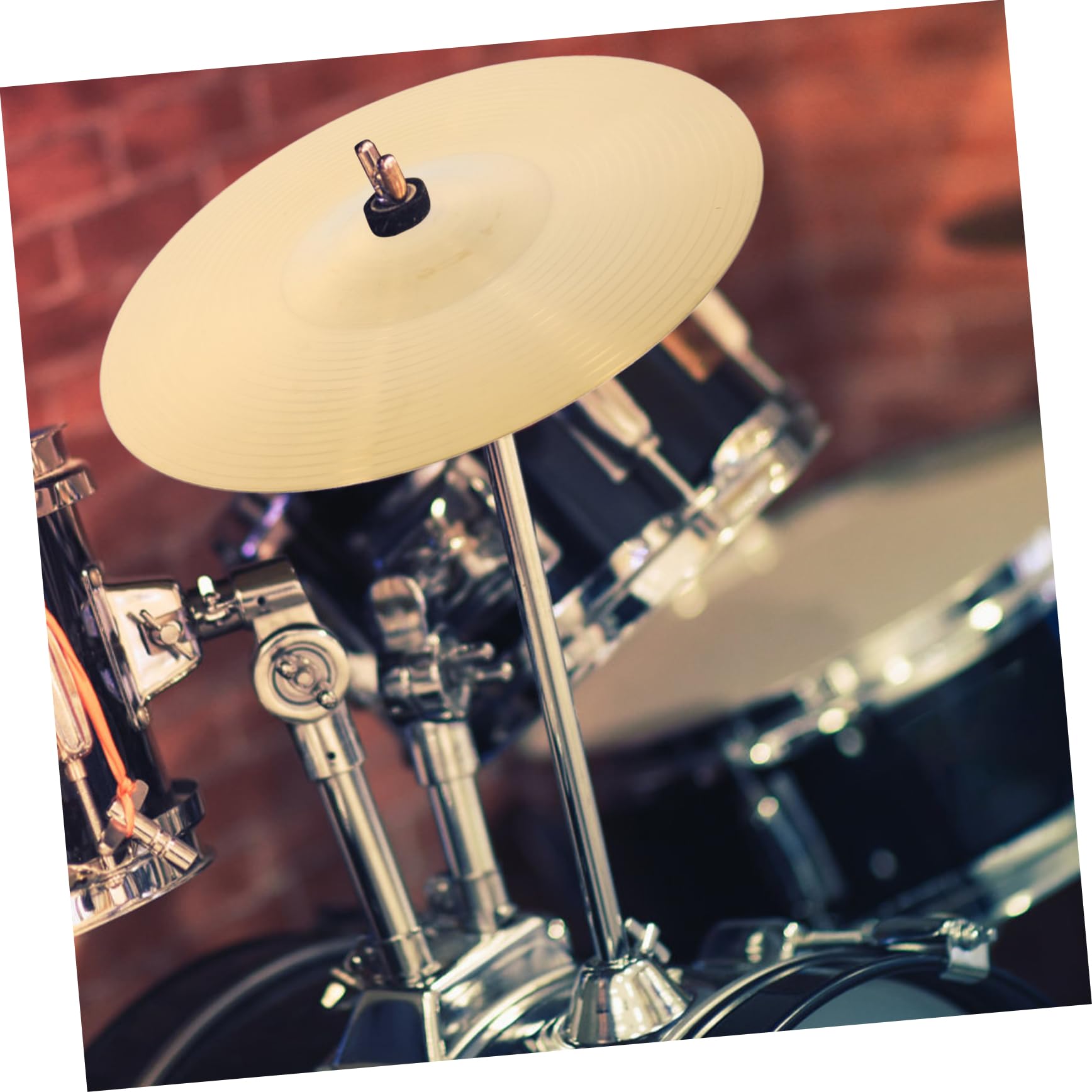 Levemolo 2pcs Set Splash Cymbals for Drum Set Lightweight Durable Cymbals Sound with Smooth Edges for Practice and Performance