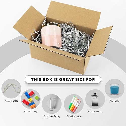 Miniatura 3 de Golden State Art Cajas de envío de 9 x 6 x 4 pulgadas, paquete de 28 cajas de cartón corrugado marrón para envío y almacenamiento de correo de