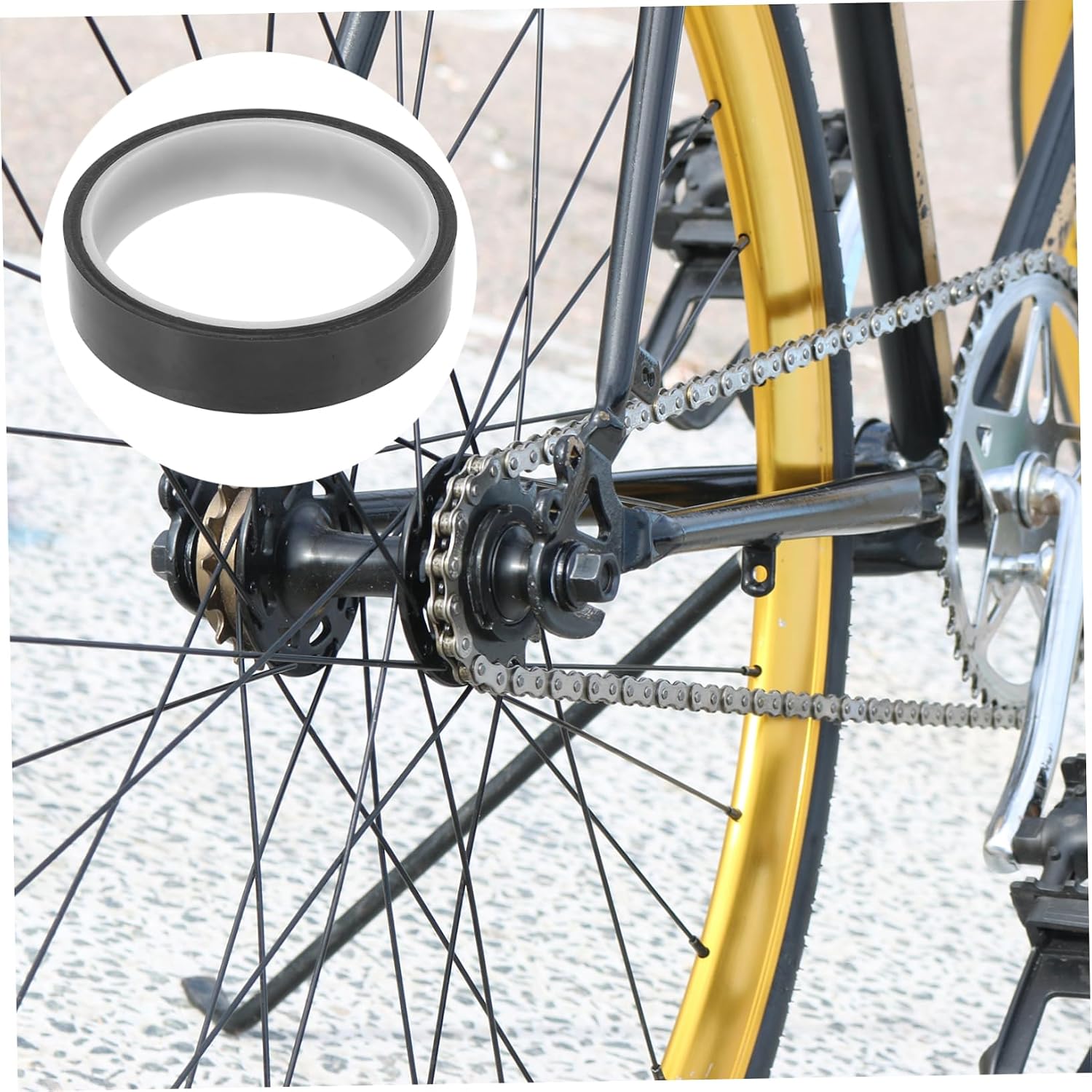 Hemoton 1roll Tire Liner -Puncture Strip for Mountain and Road Wide Inner Tube Protector and Tough Sealing Tape for Flat Prevention