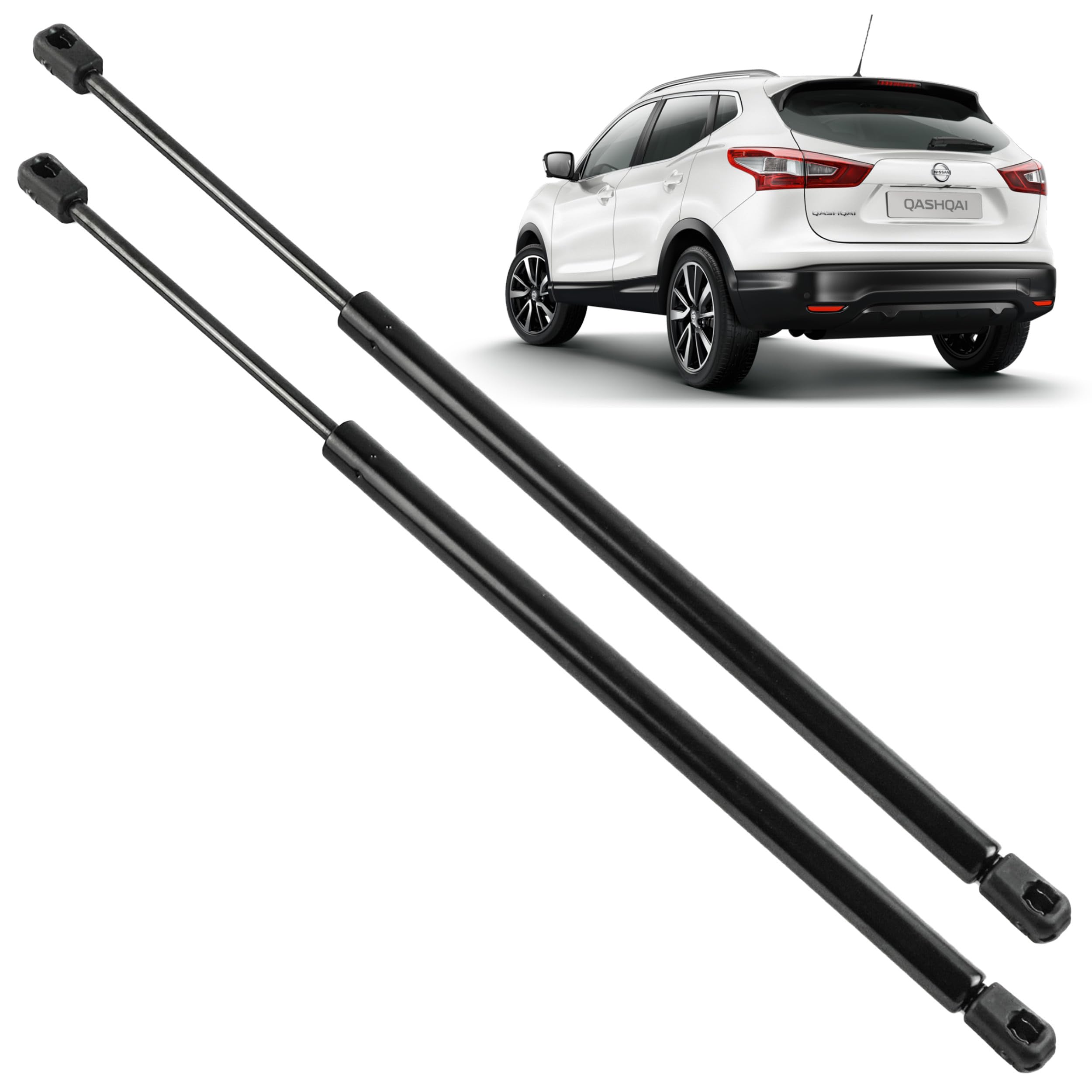 2 verins de coffre compatibles pour Qashqai 2 (J11) (2013-2021) Vérins de hayon | 904504EA0A, 904504EA1A