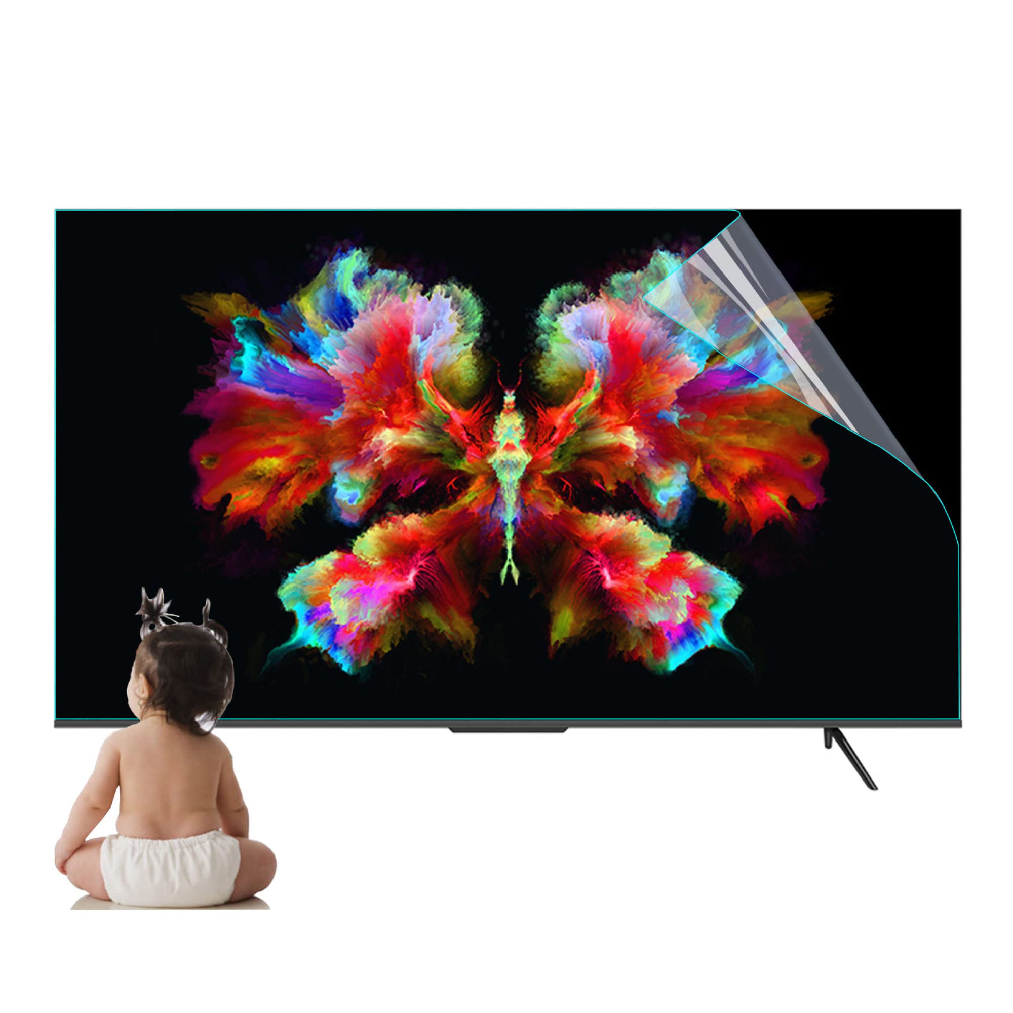 Panel ochronny ekranu telewizora, Antyrefleksyjna folia filtracyjna The Light Soft, do telewizorów LCD, LED, OLED i QLED 4K HDTV(65in 1429x804mm)