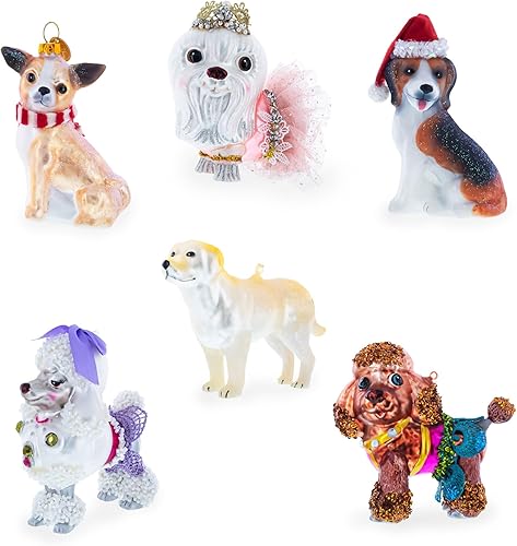 Miniatura 5 de Pug with Antlers - Adorno de Navidad de cristal