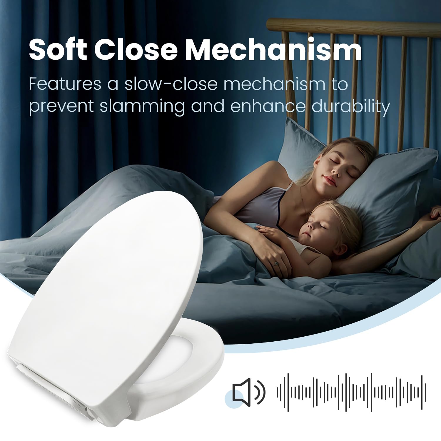 Toilet Seat Compatible with TOTO Transitional SoftClose SS114#01