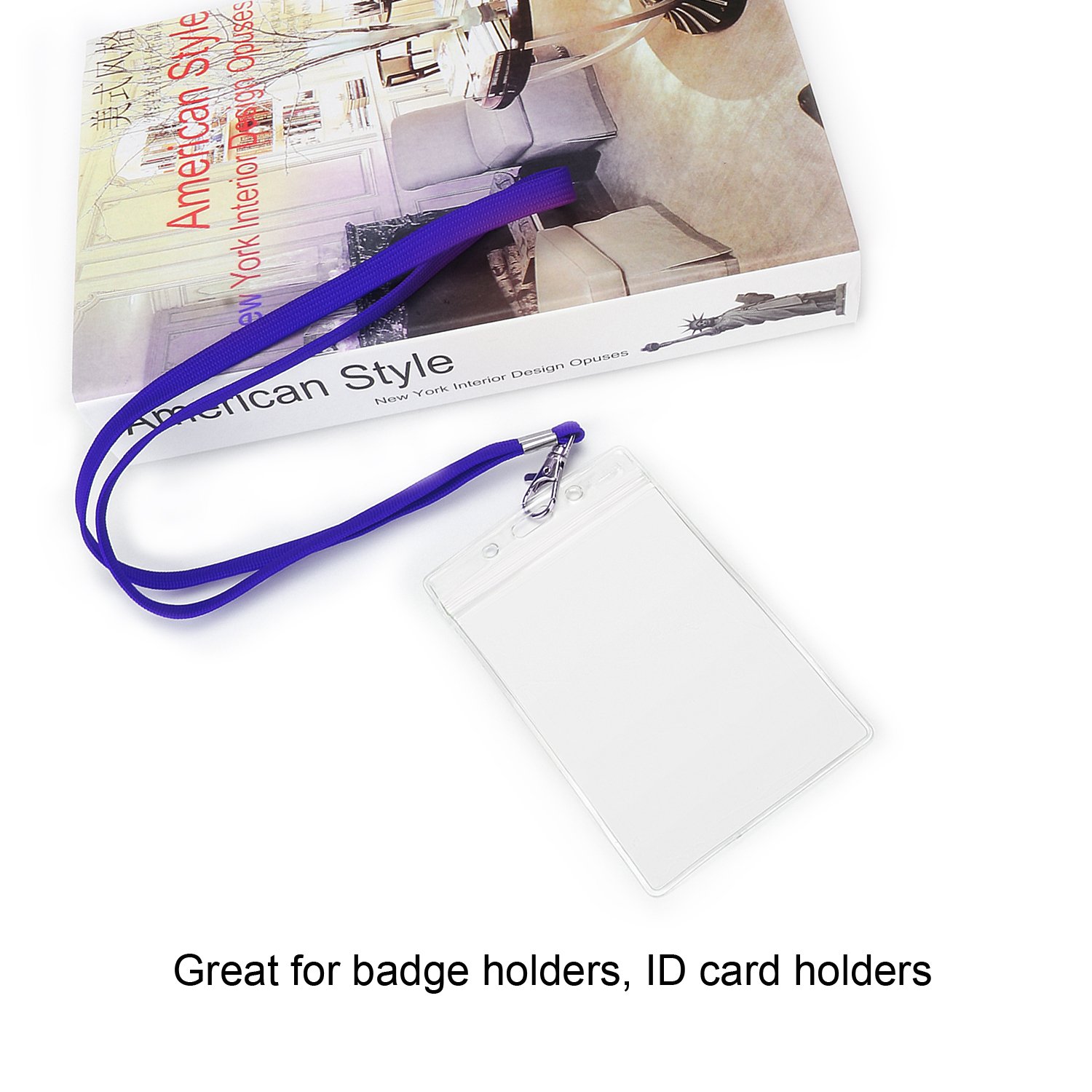 PORTA CARTE D'IDENTITÀ Con Cordino Tasca Per Credito Documenti Carta - Foto 5