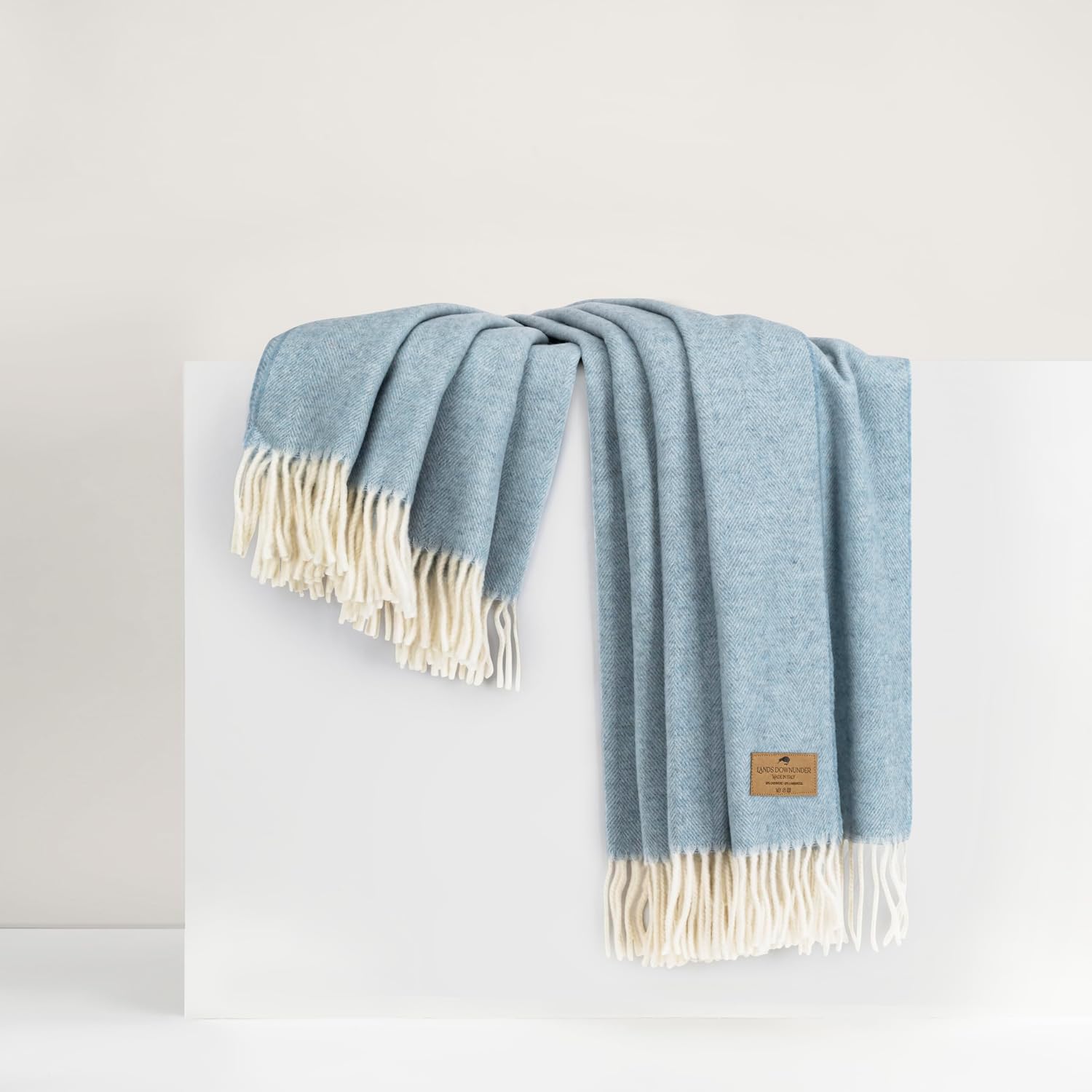 Lands Downunder Herringbone Cashmere Blend Throw