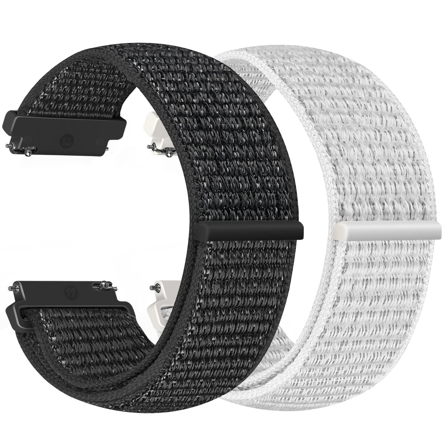 Vodtian 20mm Nylon Armband Kompatibel mit Samsung Galaxy Watch 7/6/5/4/FE 40mm 44mm/Galaxy Watch 5 Pro 45mm/ 6 Classic/ 4 Classic/Active 2/Garmin vivoactive 6/5,Uhrenarmband für Damen Herre