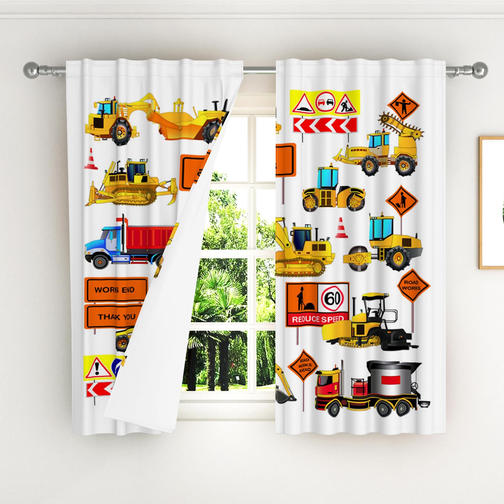 Kzzfqxb 107x160cm Kids Curtains 2 Panels - Image 3