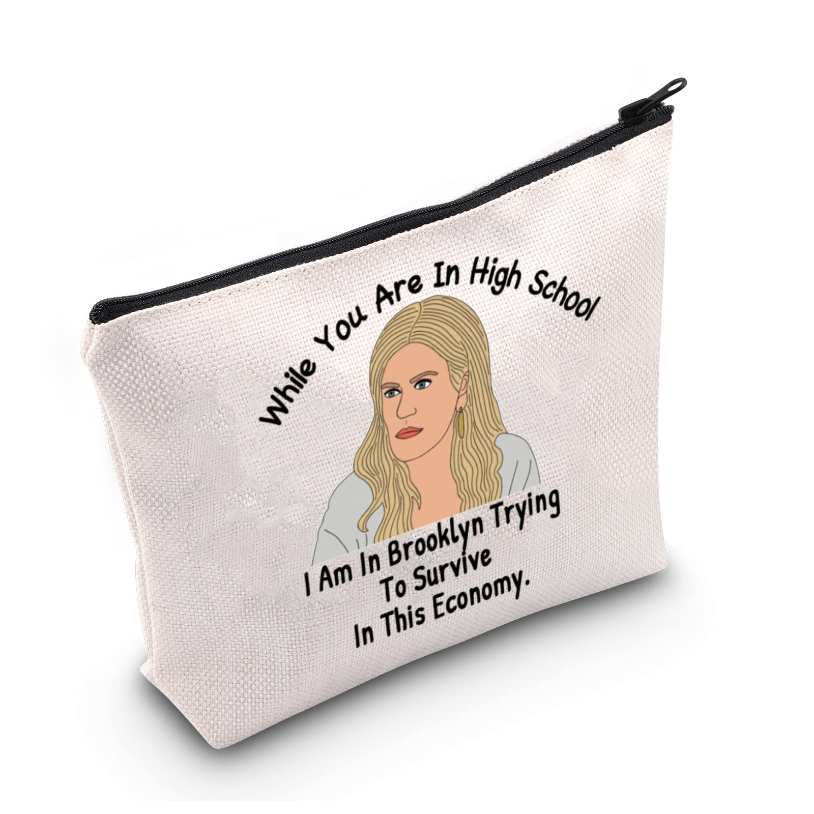 LEVLO Funny Housewives Gifts I Am In Brooklyn Trying To Survive In This Economy Makeup Bags Housewives Party Gifts, I Am In Brooklyn