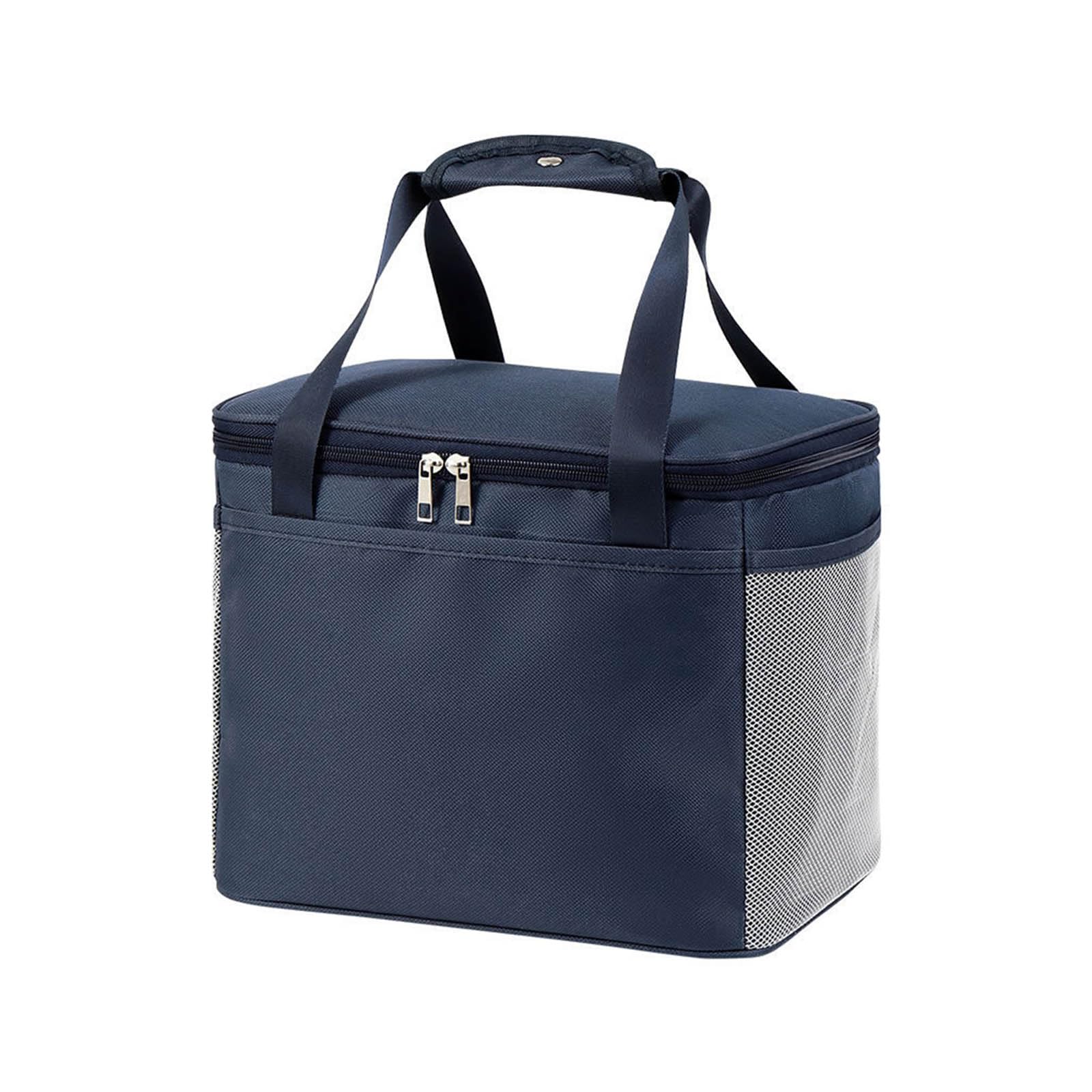 Buxuaaaa Women's Navy Blue Insulated Lunch Bag Thermal Bags Waterproof Thermal Tote Portable And Versatile For Work/School/Picnic/Outdoor Lunch Bag For