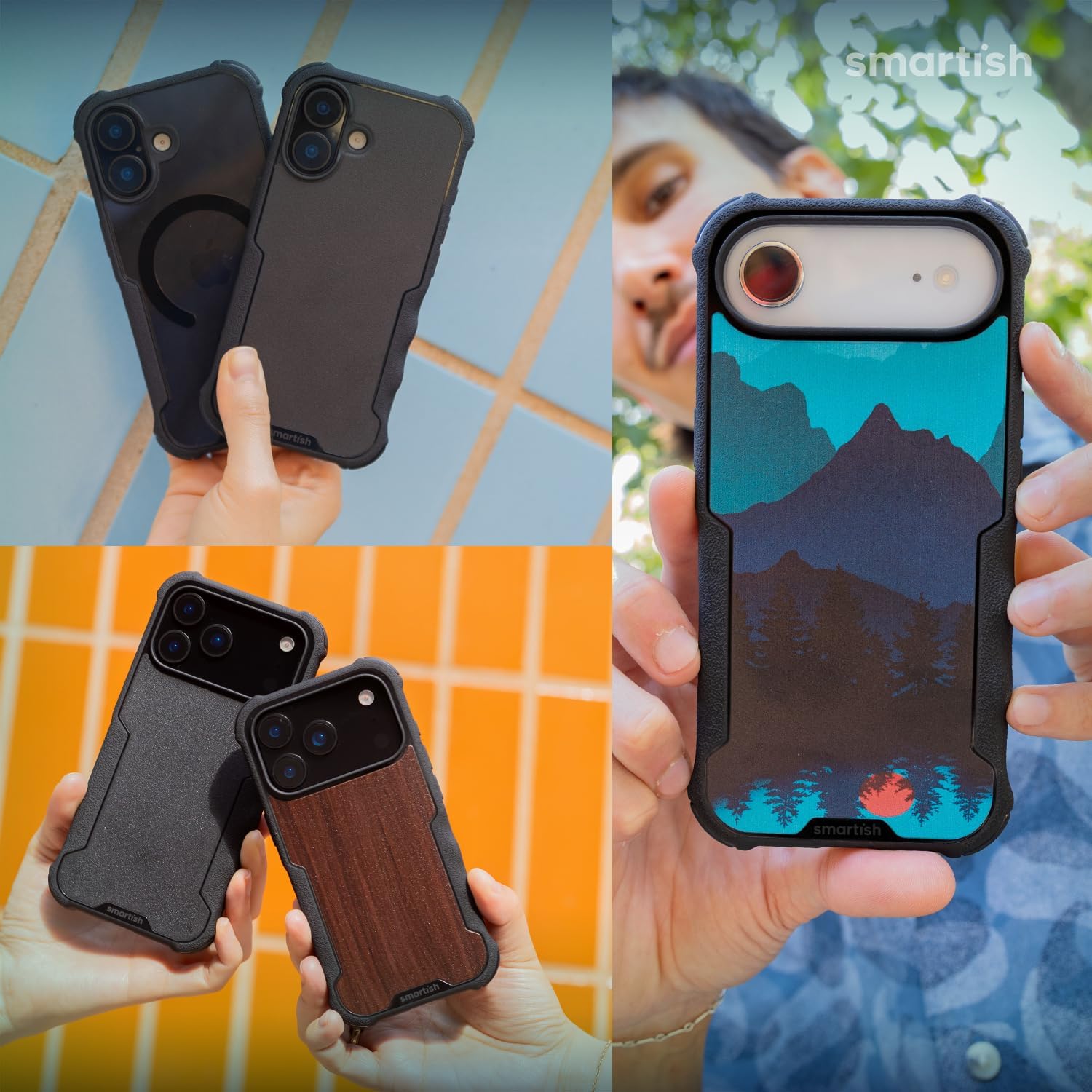 Smartish® iPhone 17 Pro Max MagSafe Case - Gripzilla Protective Magnetic Case for Men [Rugged + Tough] Military Grade Heavy Duty Grip Armor - Drop Tested for iPhone 17 Pro Max - Black Tie Affair - Image 8