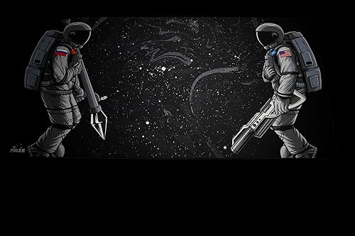 Miniatura 7 de Maze Alfombrilla de mouse extendida XXL  Más gruesa de 0.197 in (36 x 18 x 0.2 pulgadas) Ultraglide 2 Astro WAR-B alfombrilla de mouse de superficie