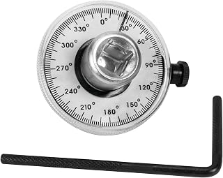 Performance Tool M205 1/2-Inch Torque Angle Gauge Tool, 360 Degree Angle Scale