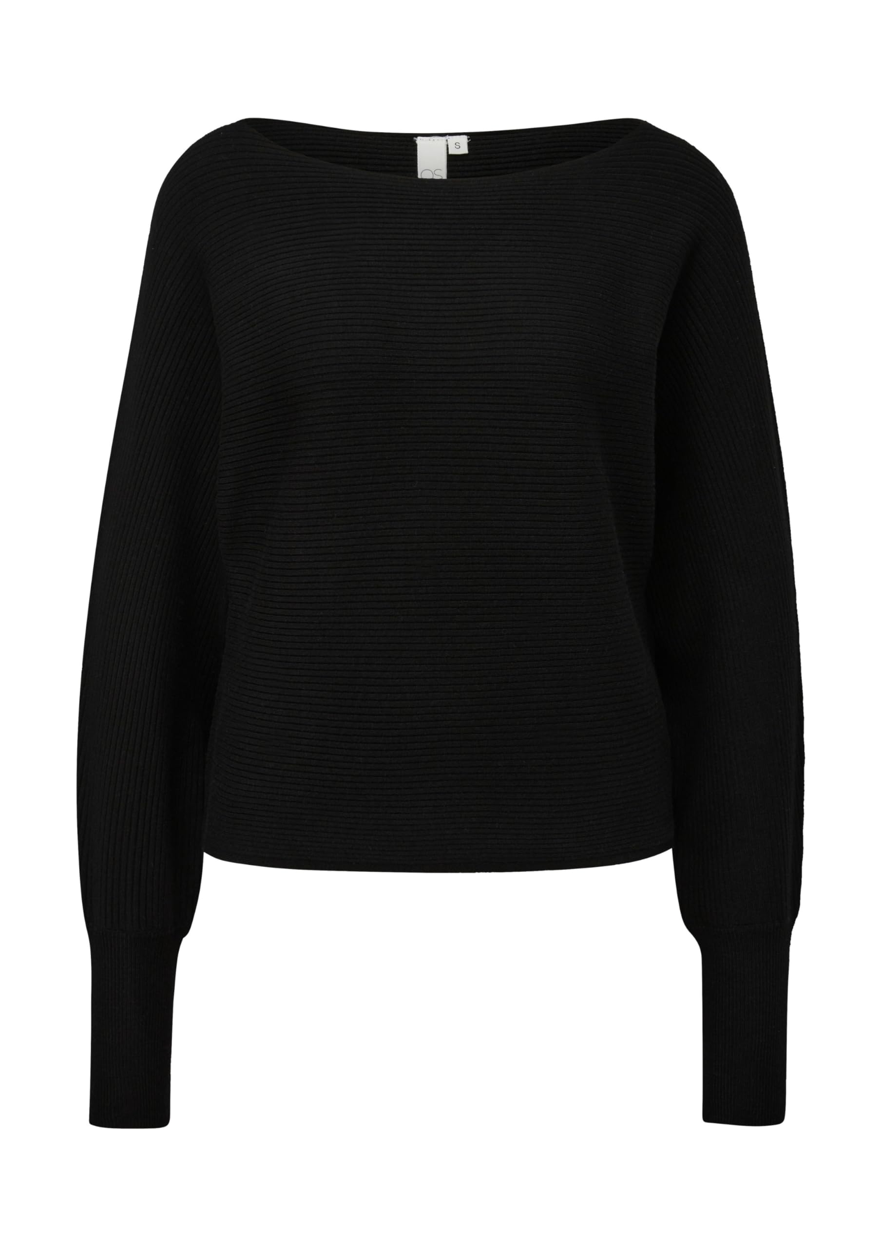 QS Rippstrickpulli mit Fledermausarm