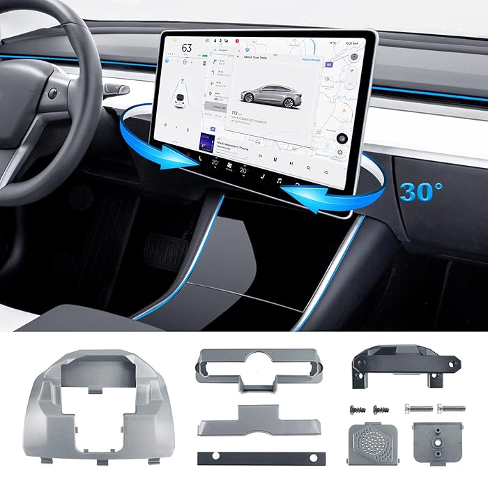 Buy Screen Rotating Holder for Tesla Model 3 Model Y, 15inch Center
