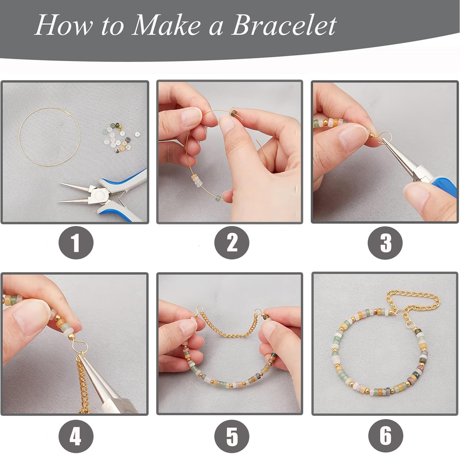 300pcs Natural Stone Heishi Beads 2x4mm Blue Turquoise Small Disc Gemstone Loose Spacer Beads for Jewelry Making 2 Strands 32 Inch - Image 7