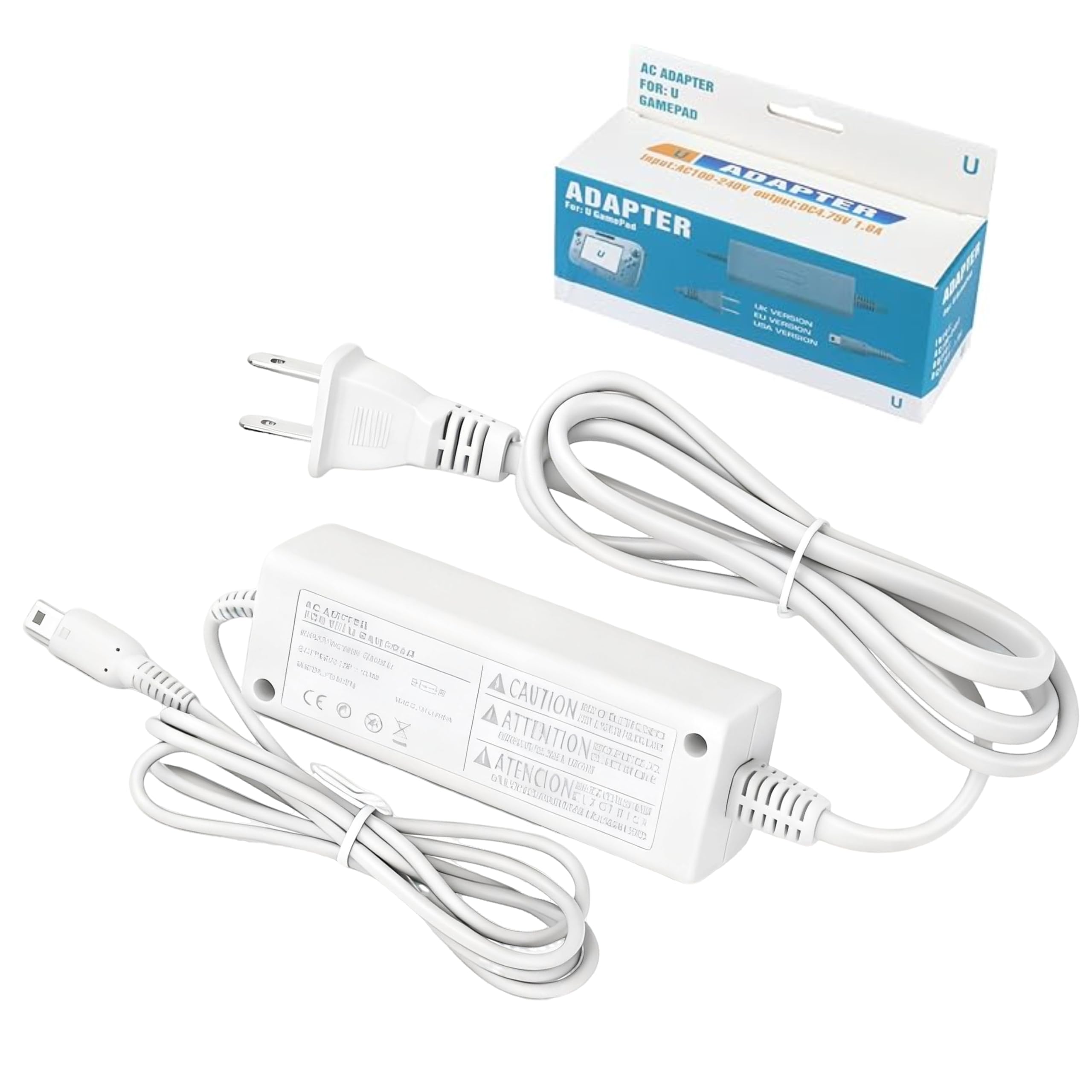 eBoot Gamepad Charger for Wii U, AC Adapter Wall Power Charger for Nintendo Wii U Gamepad