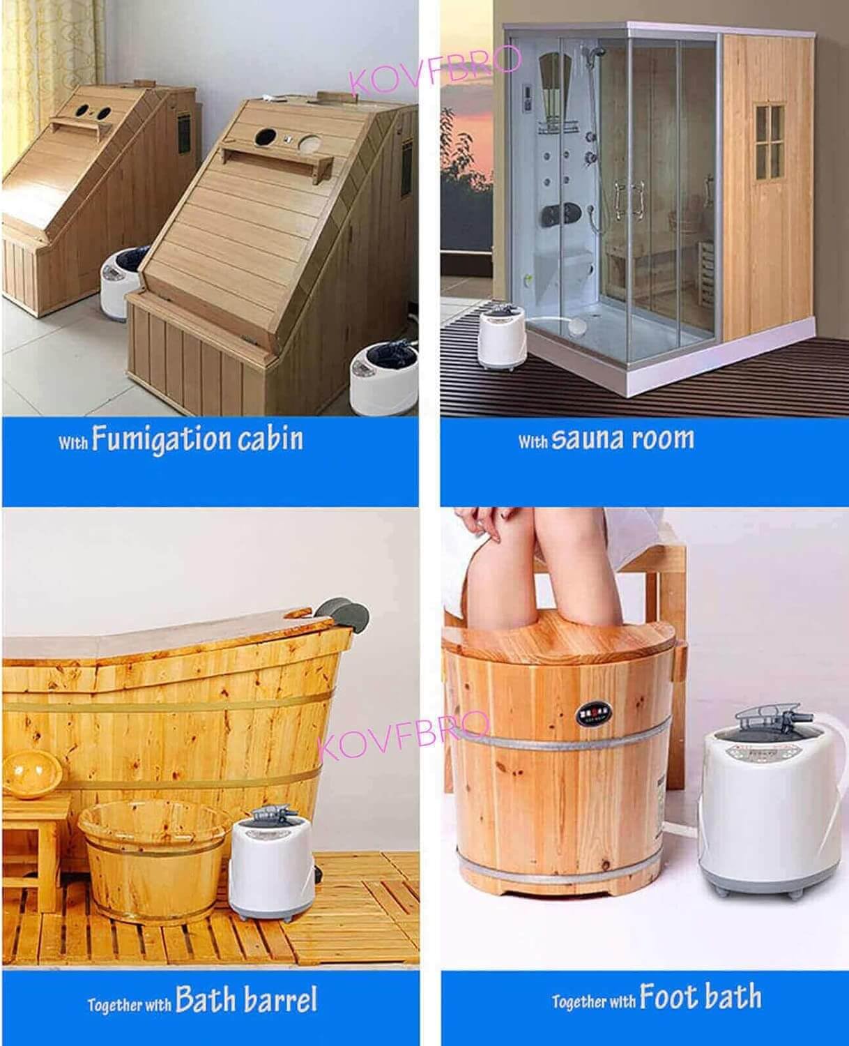 Générateur de vapeur portable pour sauna - Machine à vapeur professionnelle - Haute performance - Avec réglage de précision - Fonction automatique - Idéal pour bain de vapeur, spa bien-être - Économie