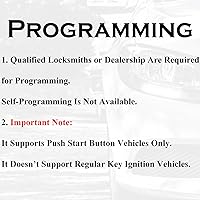 Vista 4 de Llave de mando a distancia para auto, reemplazo para Jeep Grand Cherokee 2014-2022 Dodge Durango, botón de inicio con 5 botones, control remoto