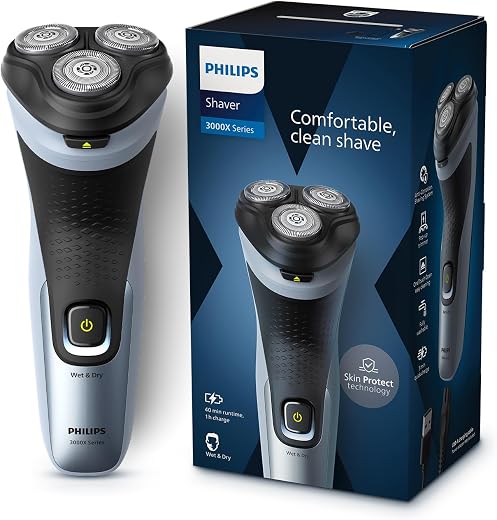 Philips Electric Shaver For Men, Skinprotect Technology, Wet And Dry Shave, 3D Floating Heads, 27 Self Sharpening Blades, ...