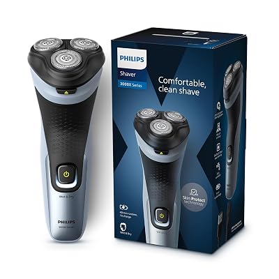 Philips Electric Shaver for Men, SkinProtect Technology, Wet and Dry Shave, 3D Floating Heads, 27 Self Sharpening Blades