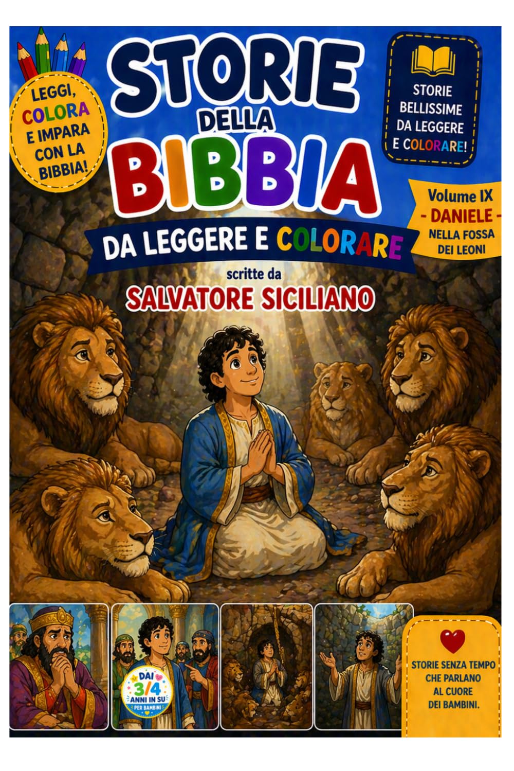 DANIELE: Nella fossa dei leoni (Storie della Bibbia da leggere e colorare)