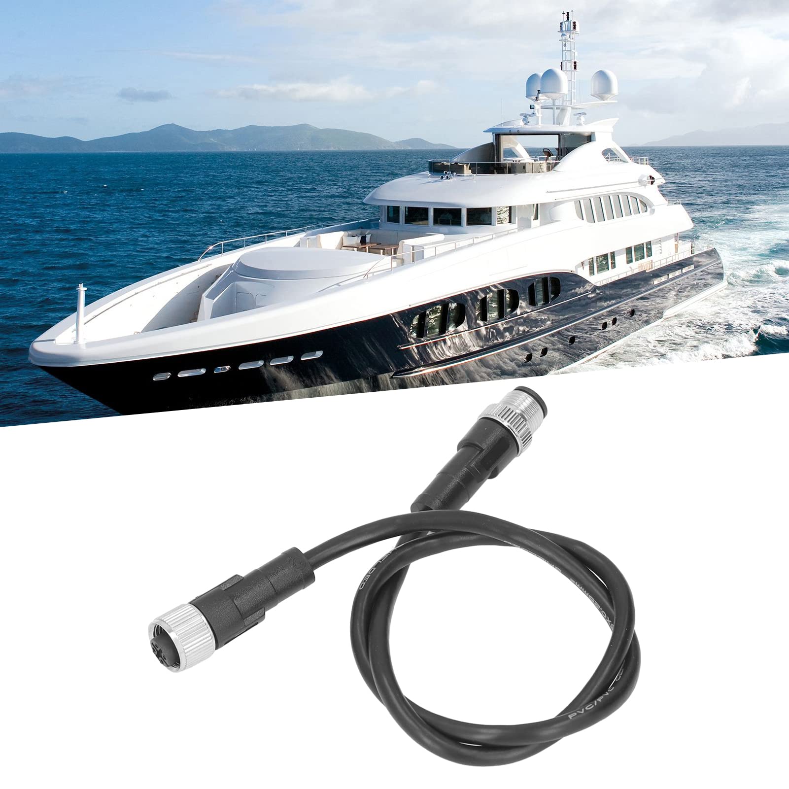 Drop-Kabel, verschleißfestes ABS-Abschlusskabel für NMEA 2000 für den automatischen Ersatz für Lowrance Simrad B G Navico Networks(0,5 Meter)