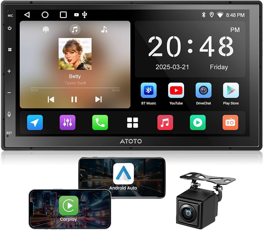 Amazon.com: ATOTOZONE A5L Android Double DIN Car Stereo 7 Inch