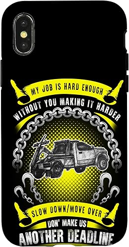 Miniatura 7 de iPhone 11 Slow Down Move Over-Orgulloso Estuche de Operador de Camiones de Remolque