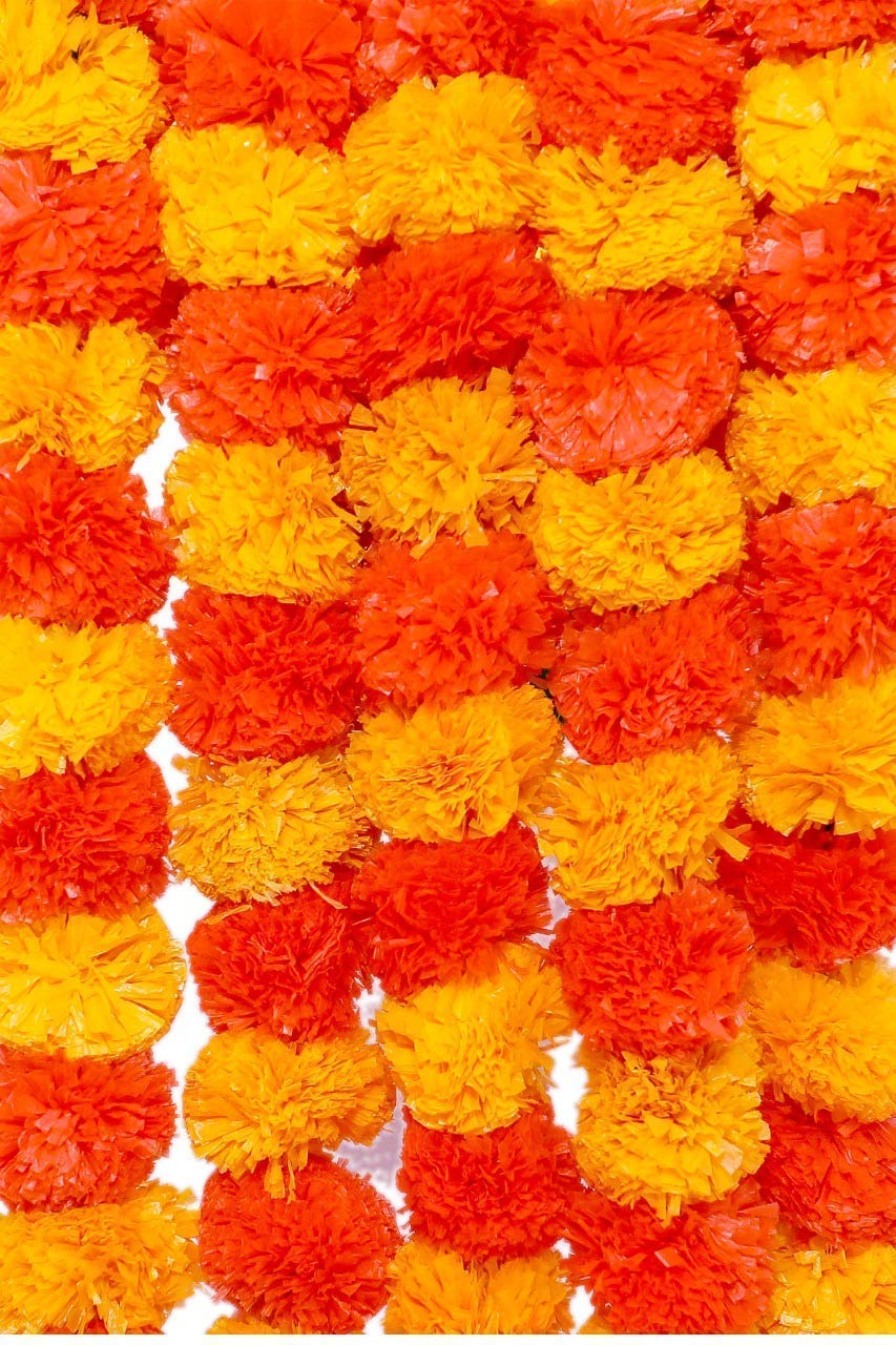 Eurohaus Pooja Flowers for Decoration (Orange Yellow) - Pack of 5 (B08PYX1R5V) Amazon Price History, Amazon Price Tracker