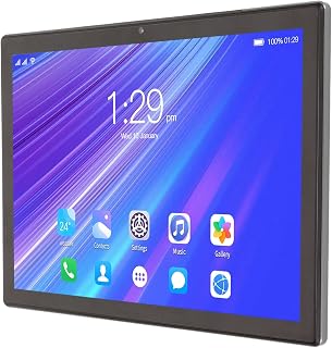 HD Tablet, Dual Standby Silver Grey 10in Tablet Front 8.0 Megapixels 1920x1200 for Adults for Home (UK Plug)