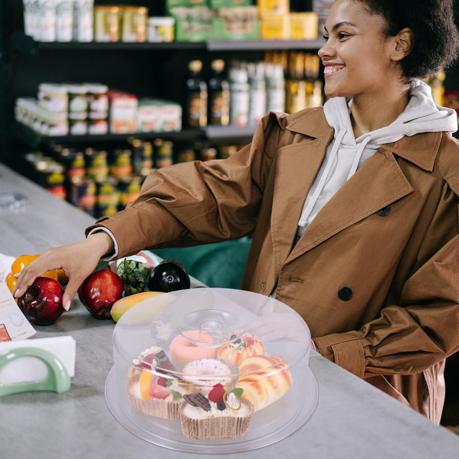 Zerodeko Coperchio a Cupola per Degustazione Alimenti in PC Trasparente