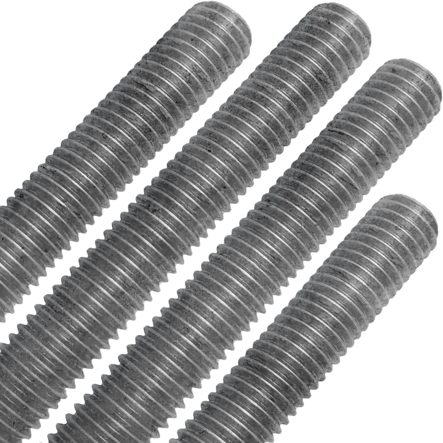 Conquest Fasteners A307 Coarse Fully Threaded Rod, Hot Dip Galvanized, 5/8" -11 Thread Size, 36" Length, Right Hand Threads (4 Pack)