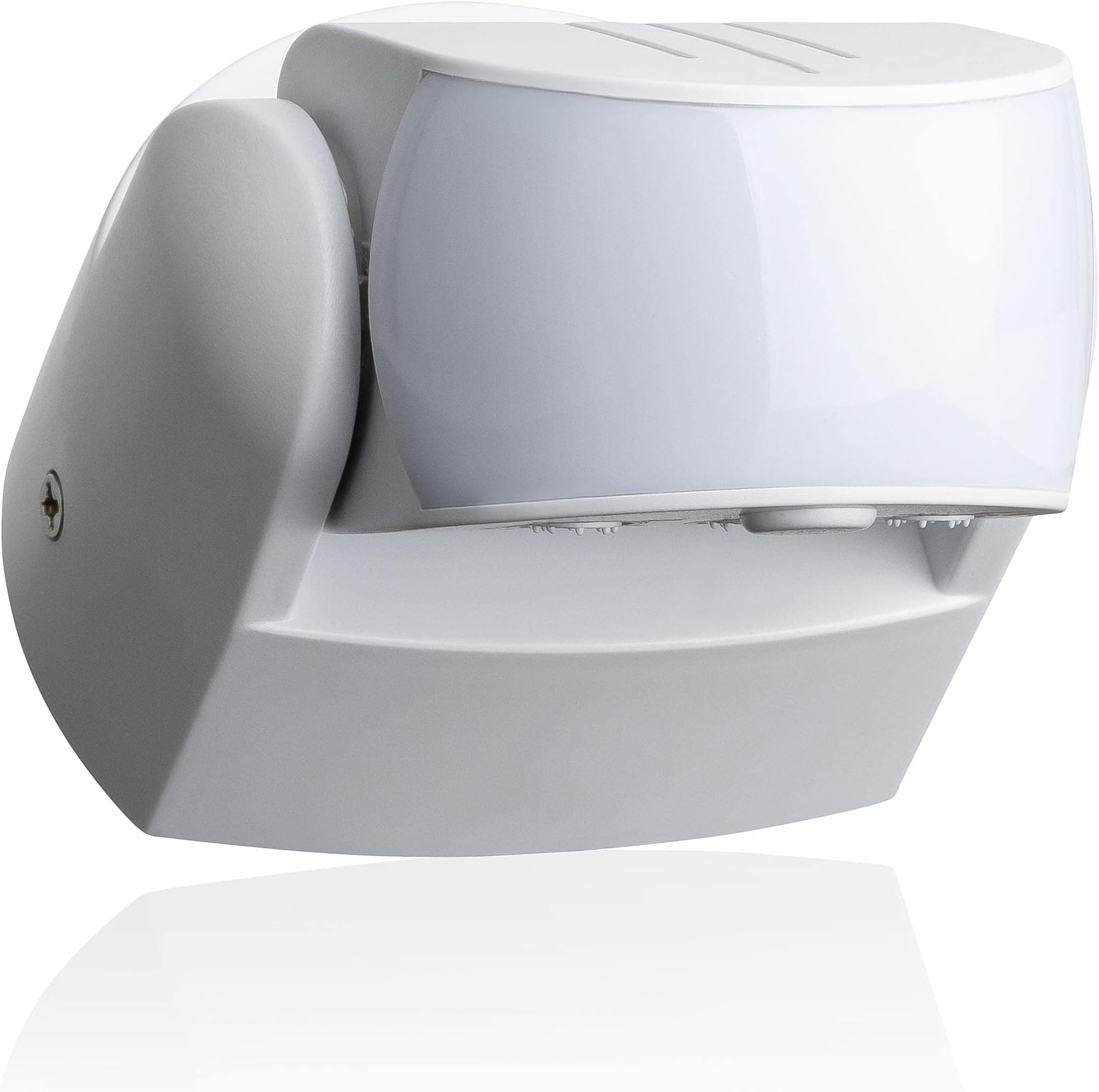 Outdoor Motion Detector IP65, Wall Surface-Mounting, Suitable LED, HF Sensor, Programmable, Swivel, Range 15 m/180°