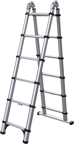 Miniatura 2 de Telesteps Escalera telescópica combinada telescópica de 6 pies con marco A, 612 TC que cumple con OSHA