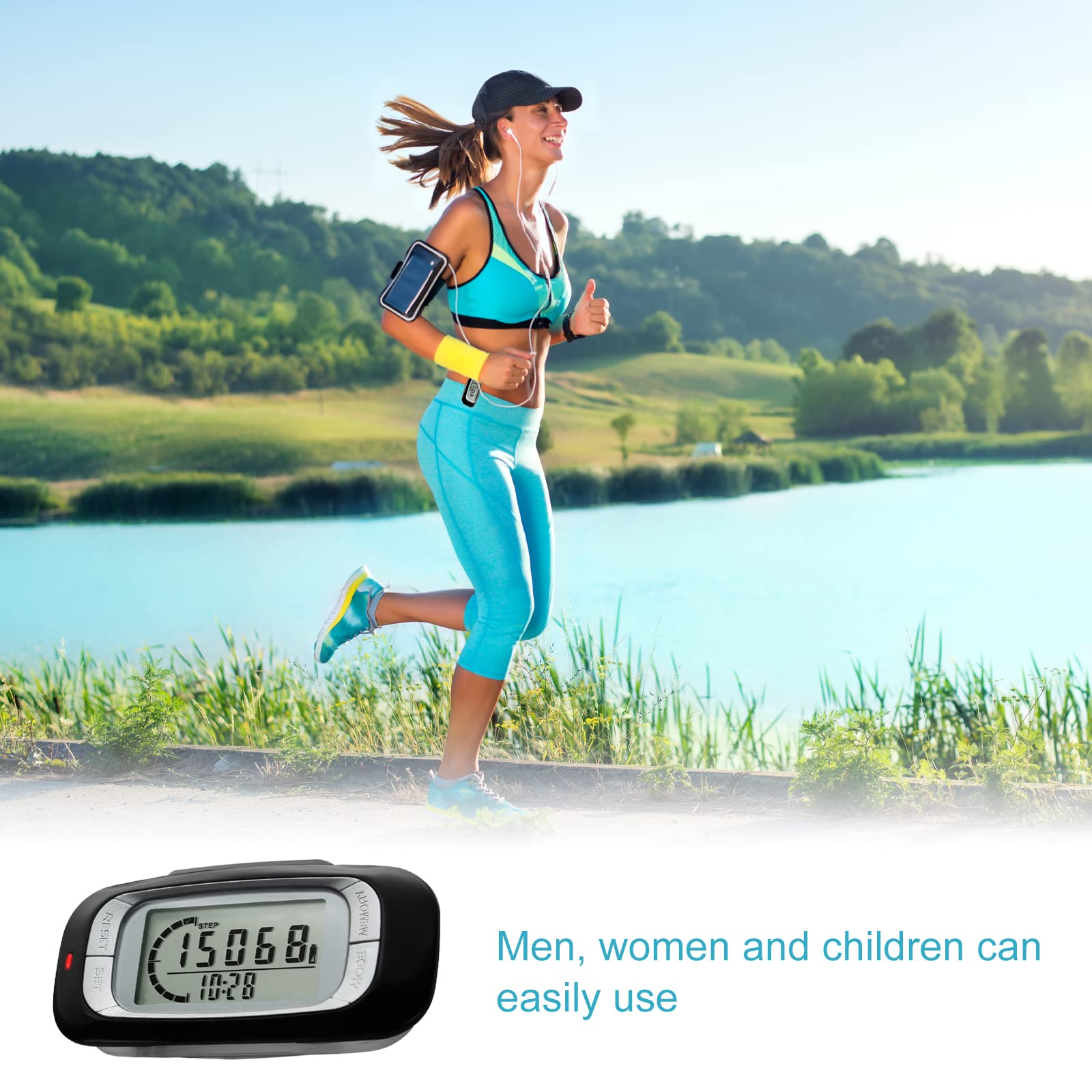 Orologio Contapassi Donna Pedometro MAYMOC 3D Contapassi Con